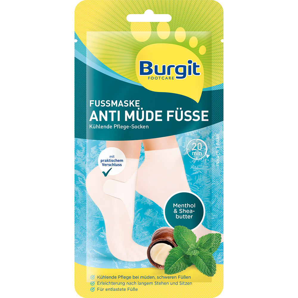 Bild: Burgit Footcare Fußmaske Anti Müde Füsse 
