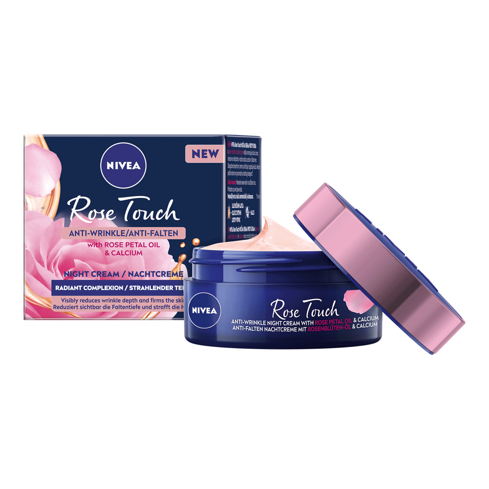 Bild: NIVEA Rose Touch Anti Falten Nachtcreme 