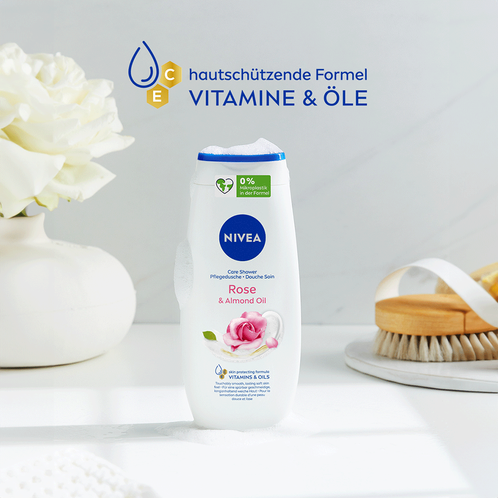 Bild: NIVEA Pflegedusche Rose und Mandelöl
