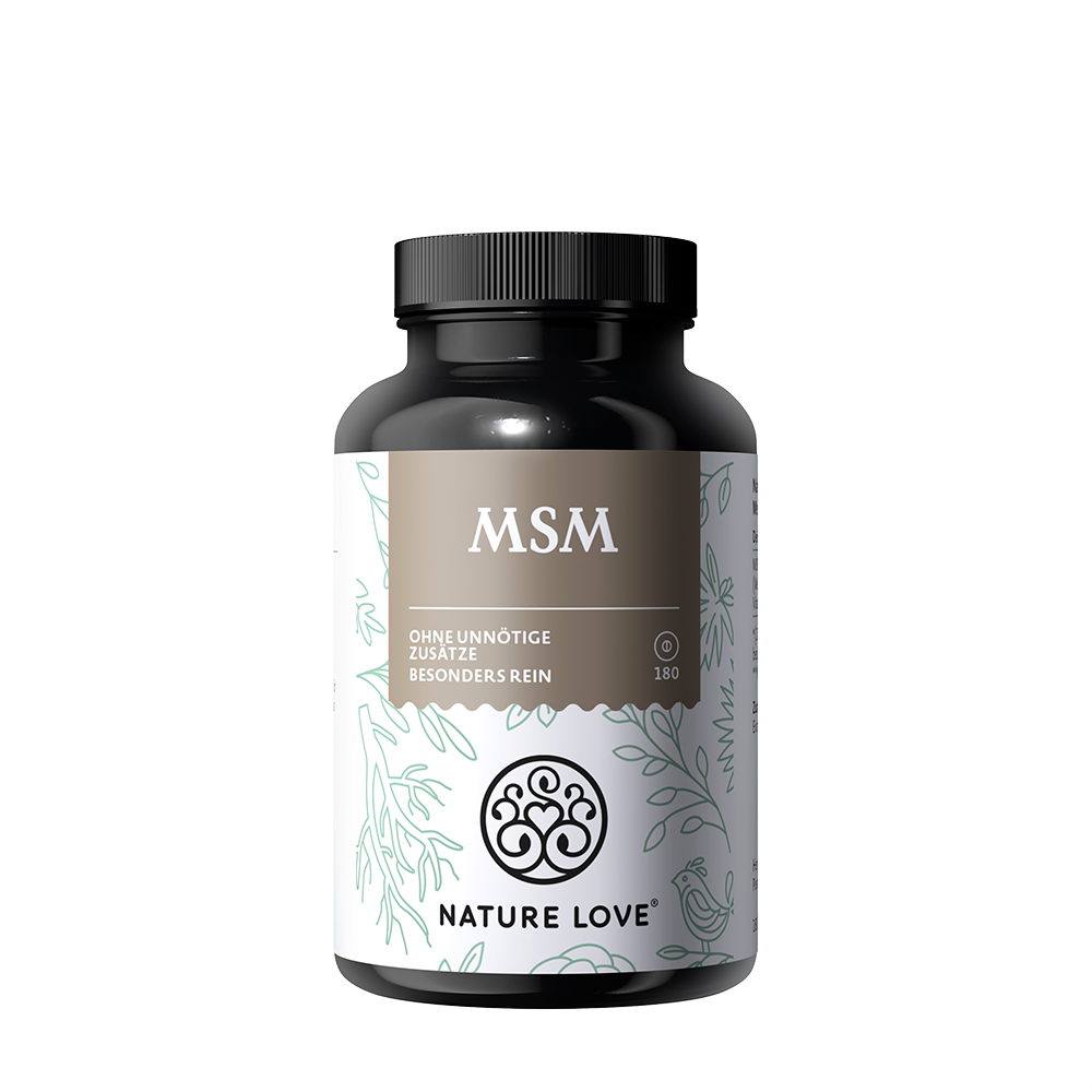 Bild: NATURE LOVE MSM mit Vitamin C 