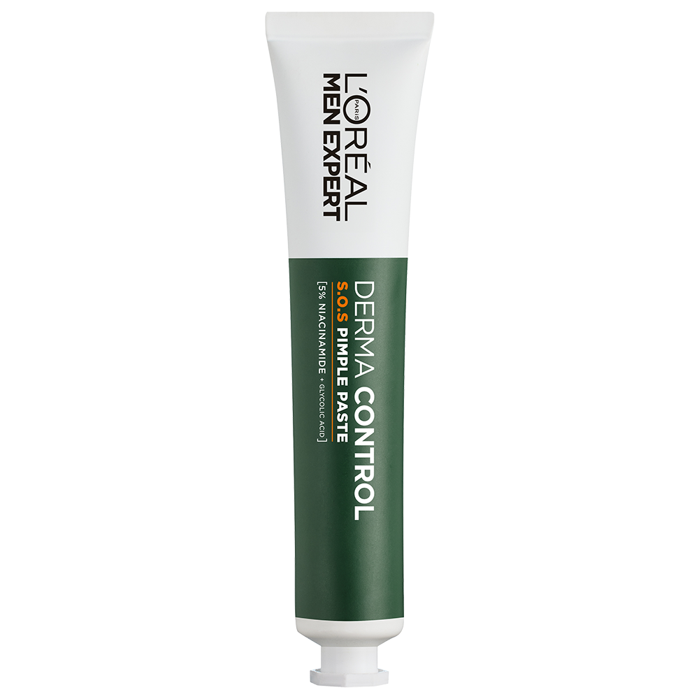 Bild: L'ORÉAL PARIS MEN EXPERT Derma Control S.O.S. 2in1 Anti-Pickel Paste 