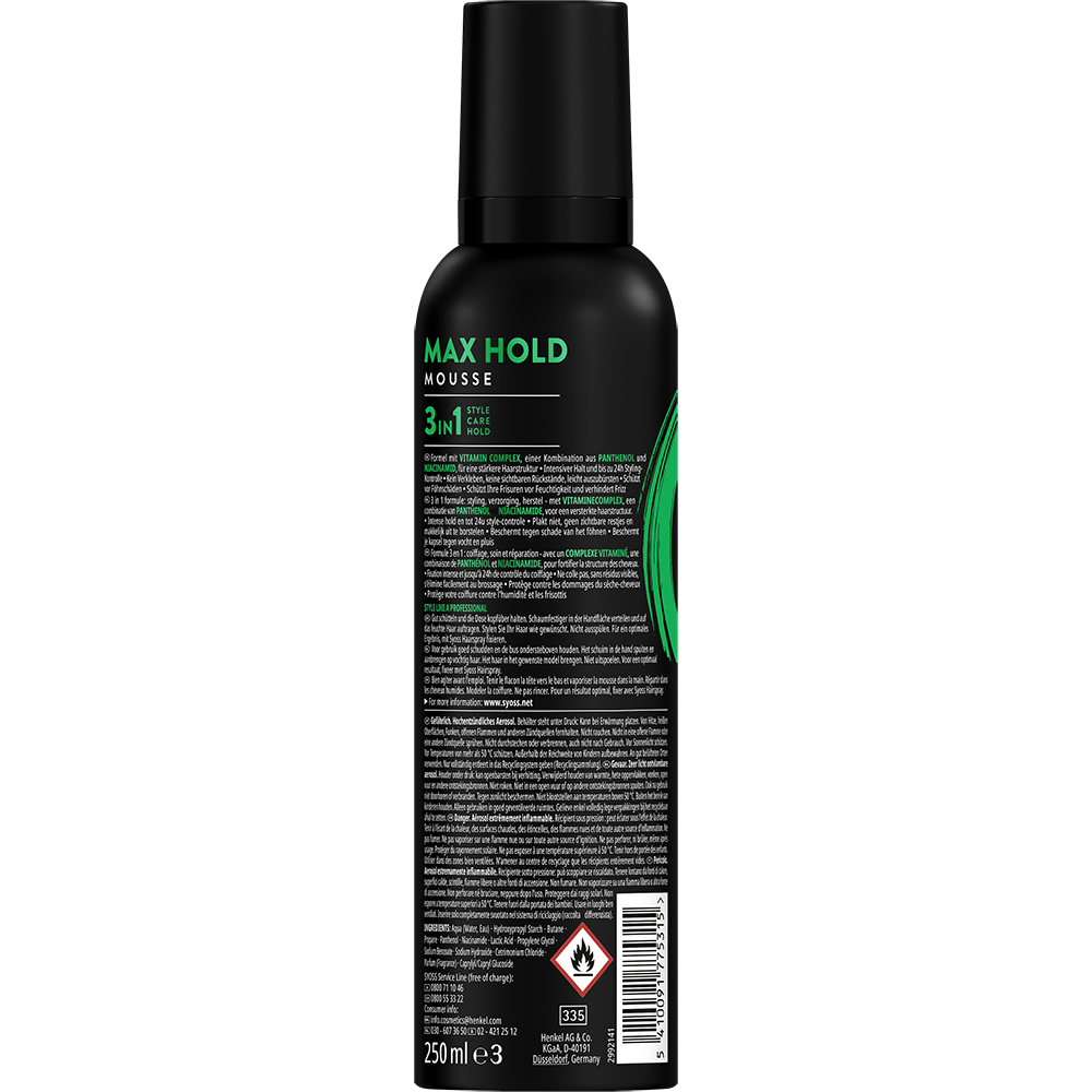 Bild: syoss Max Hold Mousse 