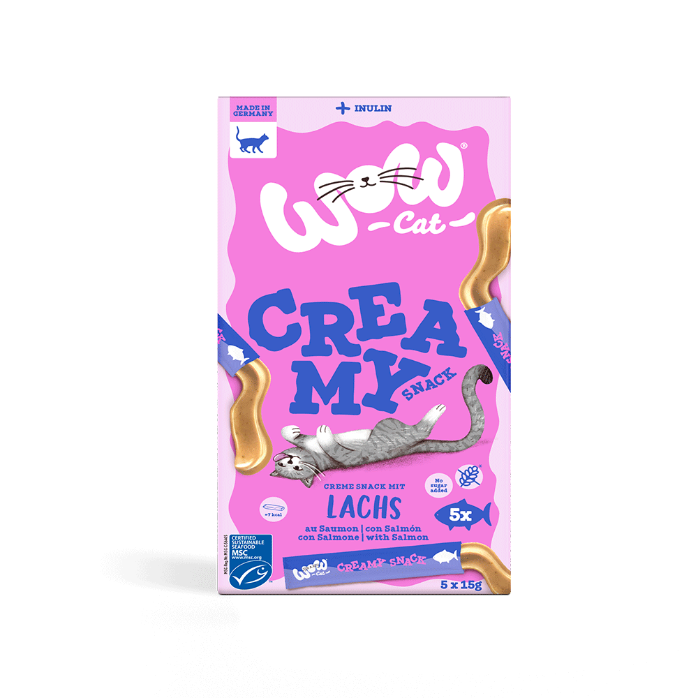 Bild: WOW Cat Creamy Snack Lachs 