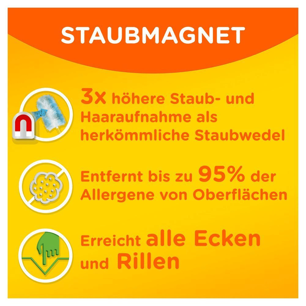 Bild: Swiffer Staubmagnet Kit (1 Griff + 3 Tücher) 