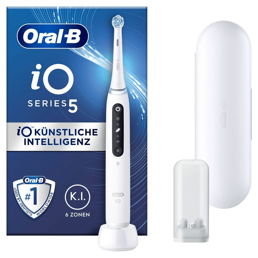 Bild: Oral-B iO Series 5 Elektrische Zahnbürste, Quite Qhite
