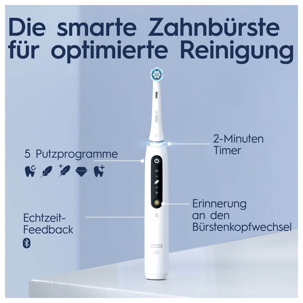Bild: Oral-B iO Series 5 Elektrische Zahnbürste, Quite Qhite