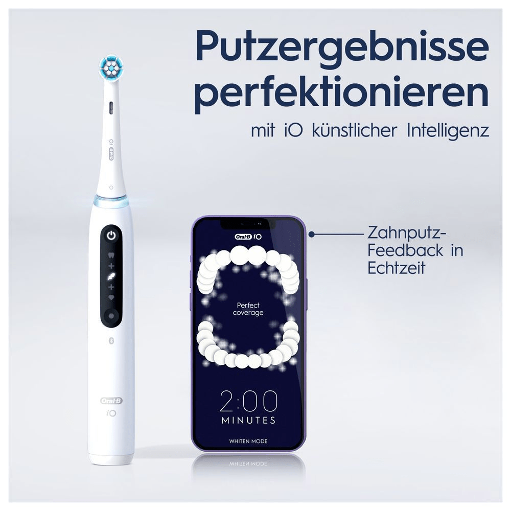 Bild: Oral-B iO Series 5 Elektrische Zahnbürste, Quite Qhite