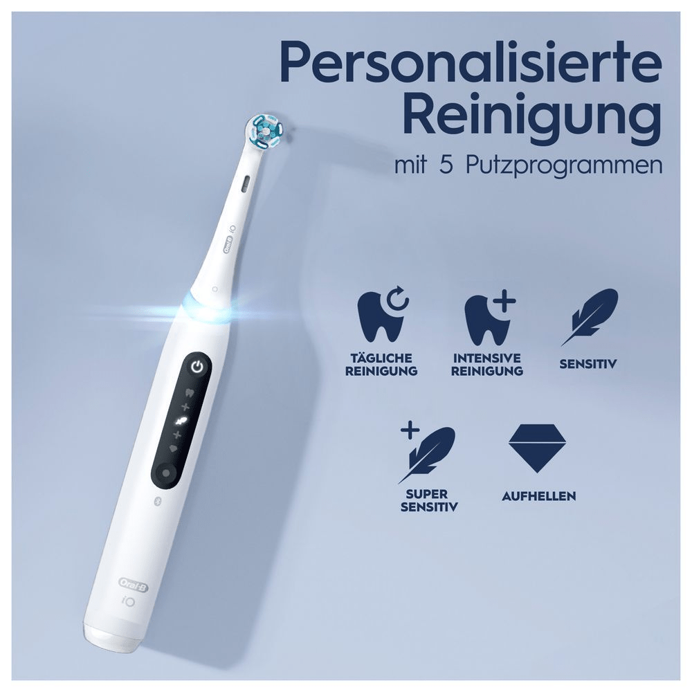 Bild: Oral-B iO Series 5 Elektrische Zahnbürste, Quite Qhite