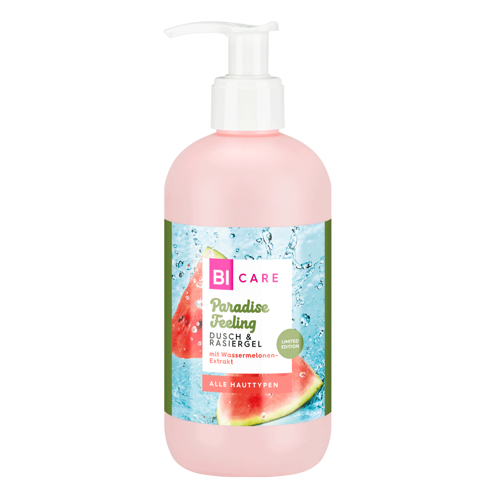 Bild: BI CARE Dusch- und Rasiergel Paradise Feeling 