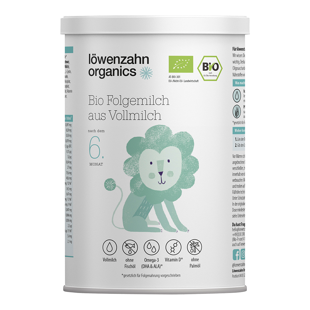 Bild: Löwenzahn organics Bio Folgemilch aus Vollmilch 