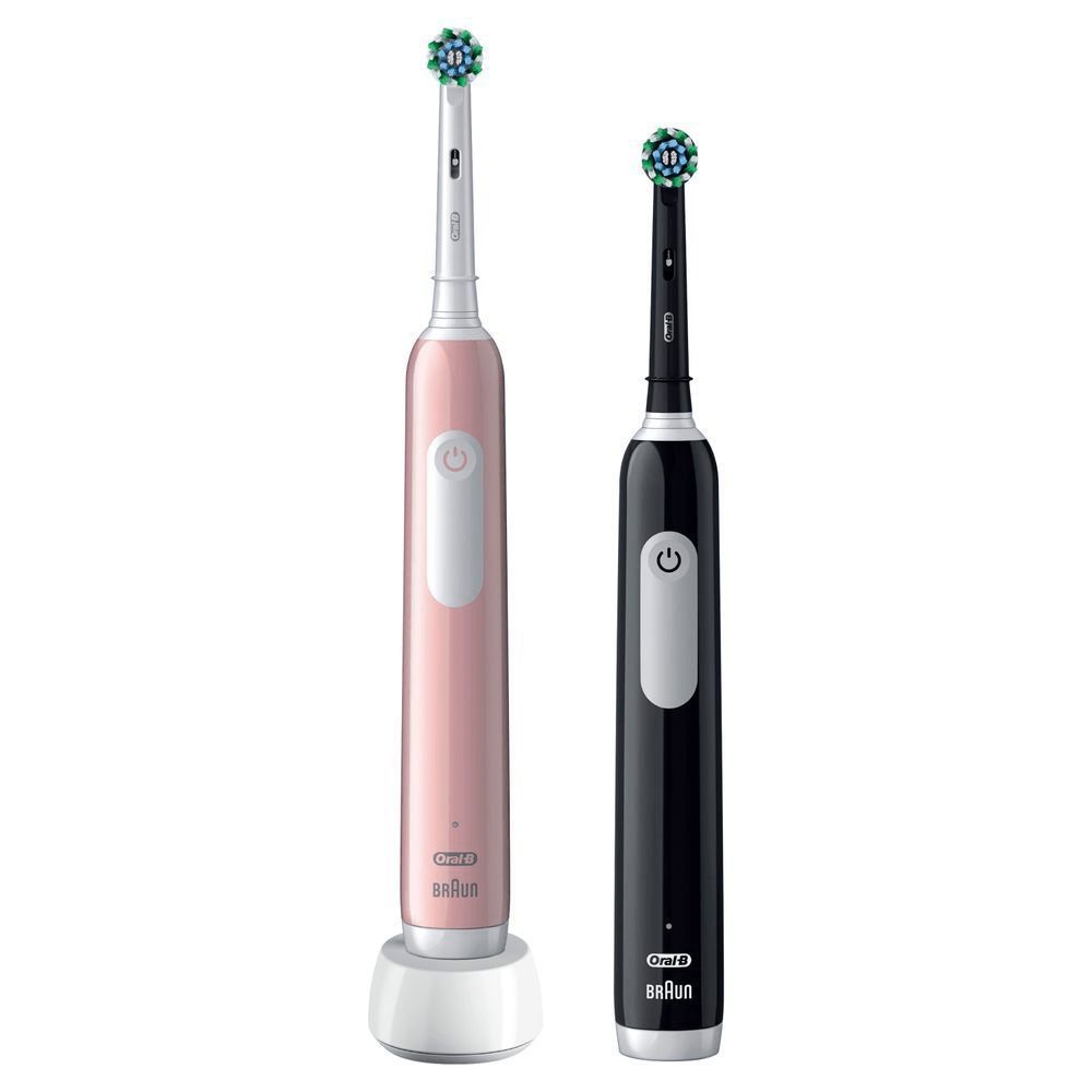 Bild: Oral-B Pro Series 1 Duopack Elektrische Zahnbürsten, Rosa/Schwarz