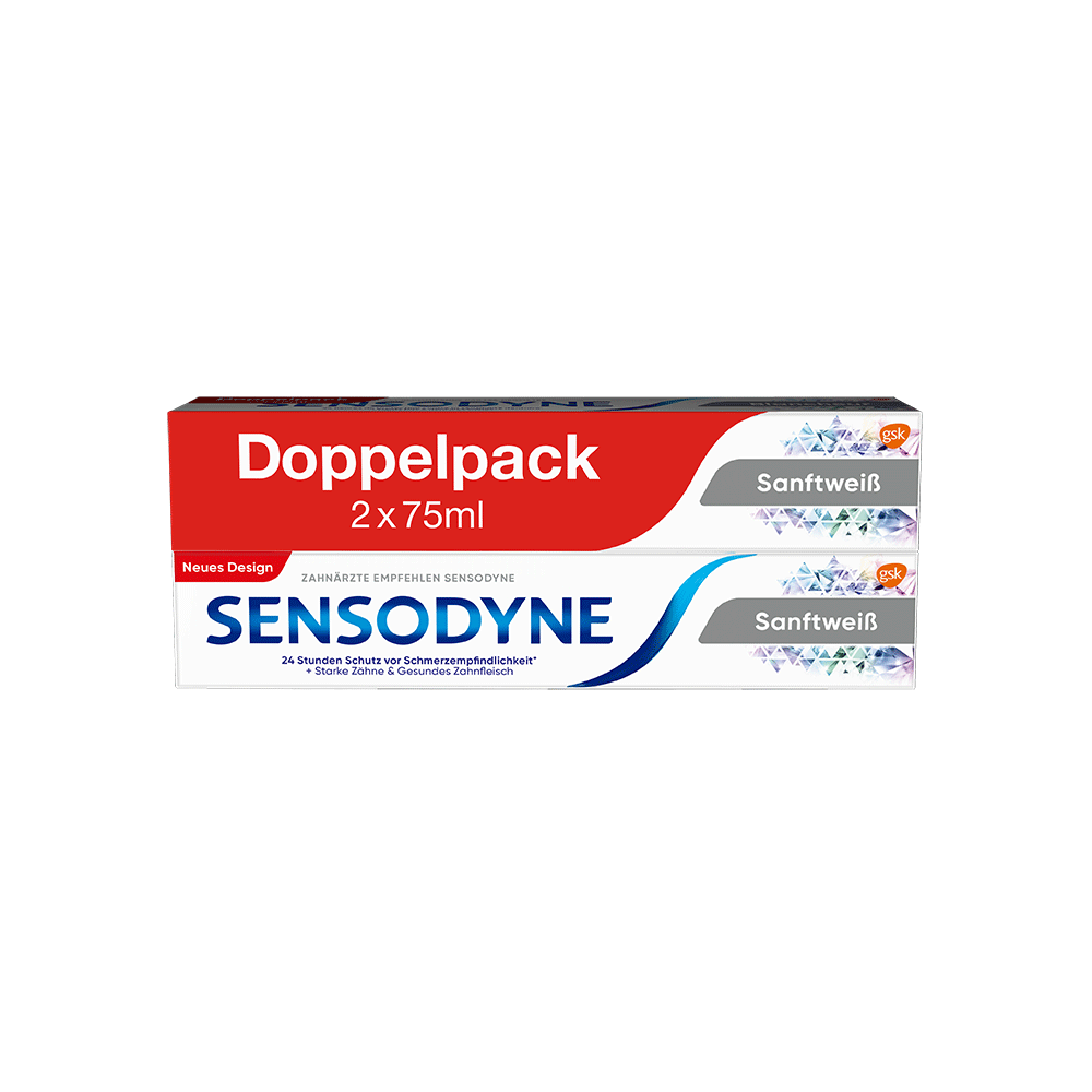 Bild: SENSODYNE Zahncreme Sanftweiß Doppelpack