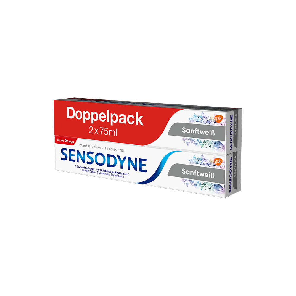 Bild: SENSODYNE Zahncreme Sanftweiß Doppelpack