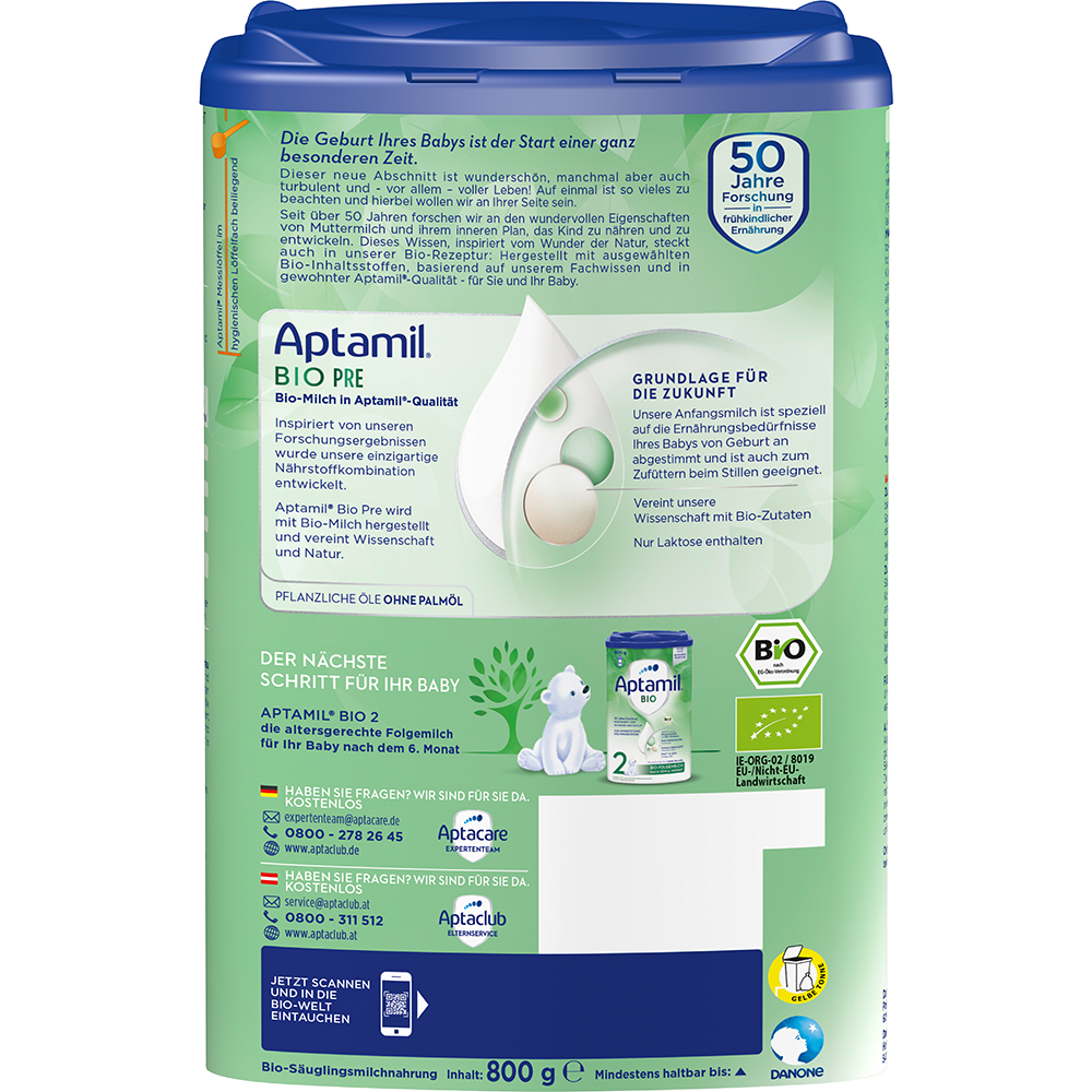 Bild: Aptamil Bio-Folgemilch 