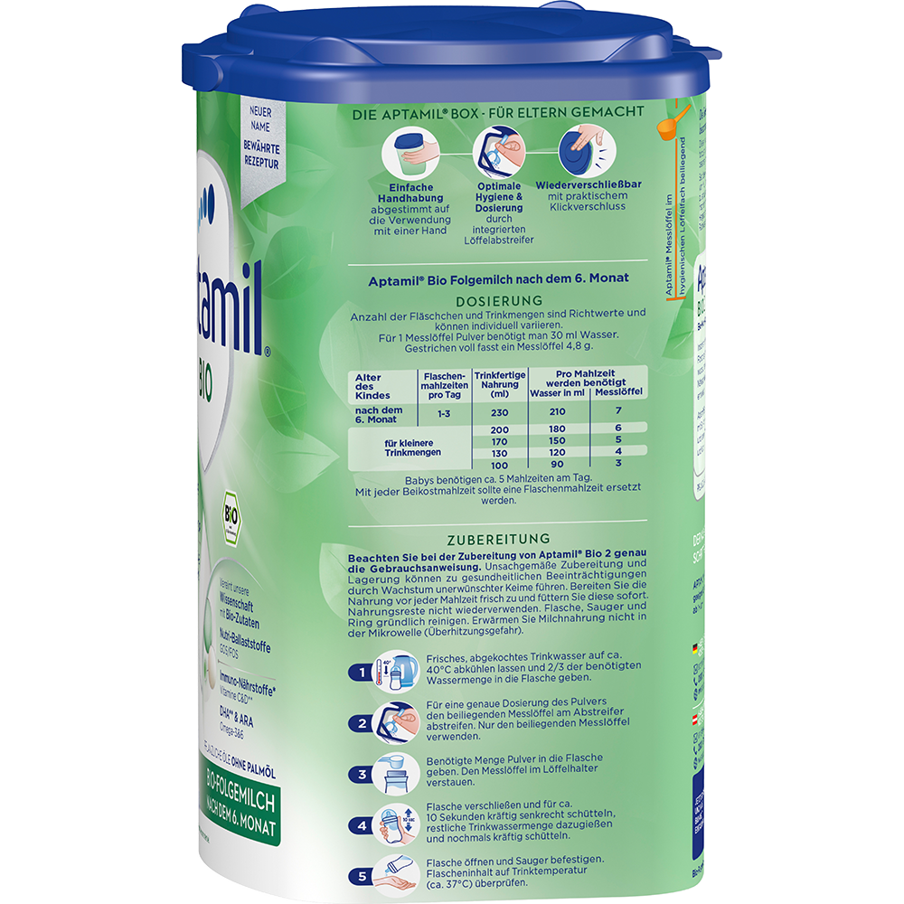Bild: Aptamil Bio-Folgemilch 