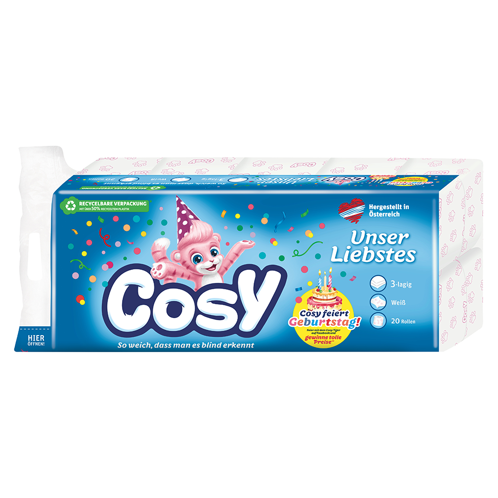 Bild: Cosy Unser Liebstes Toilettenpapier weiß 