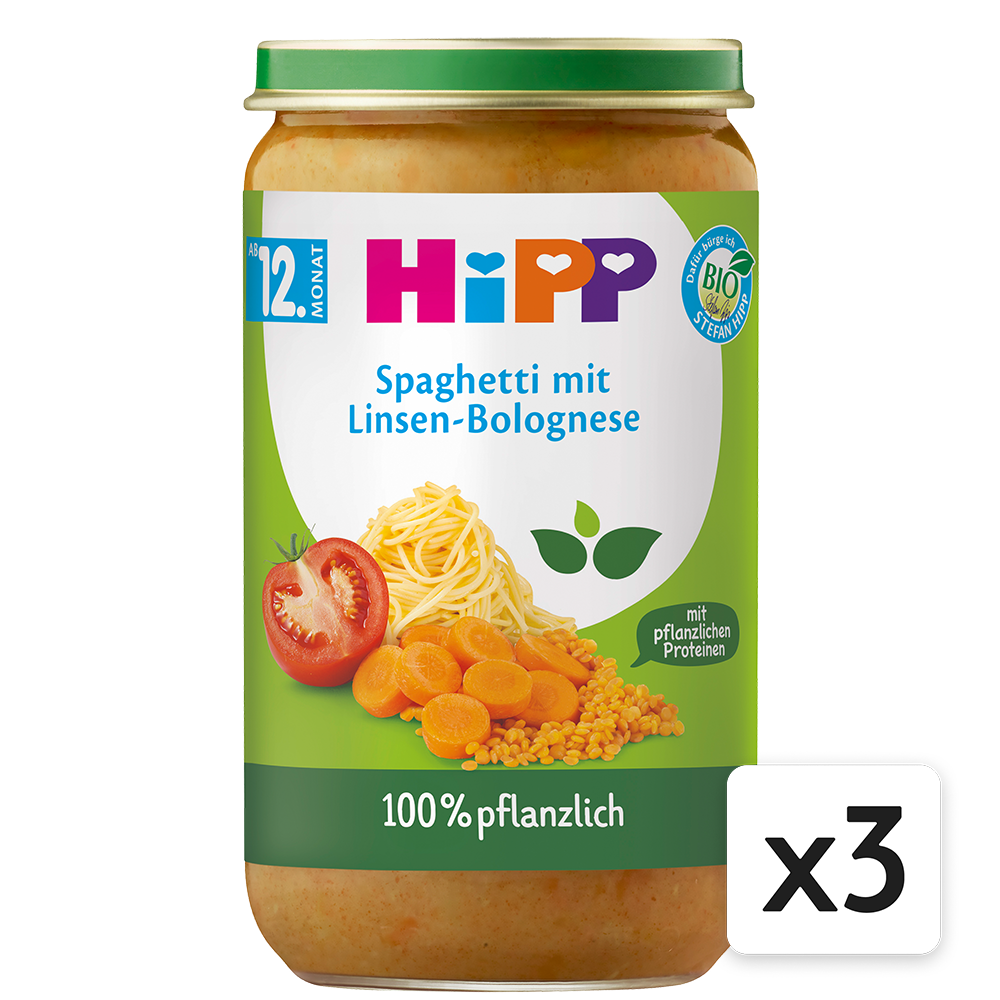 Bild: HiPP Spaghetti mit Linsen Bolognese 