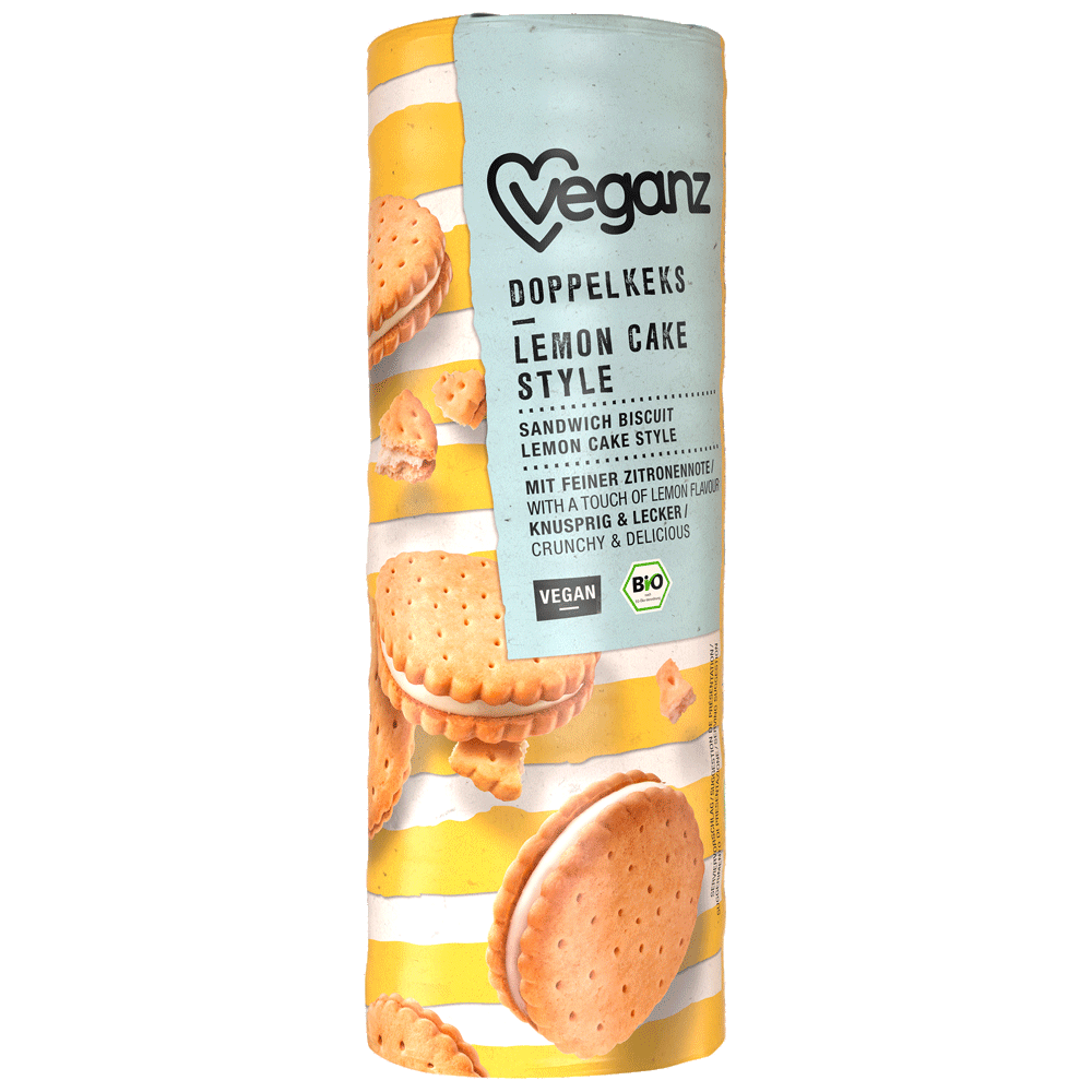 Bild: Veganz Doppelkeks Lemon Cake Style 