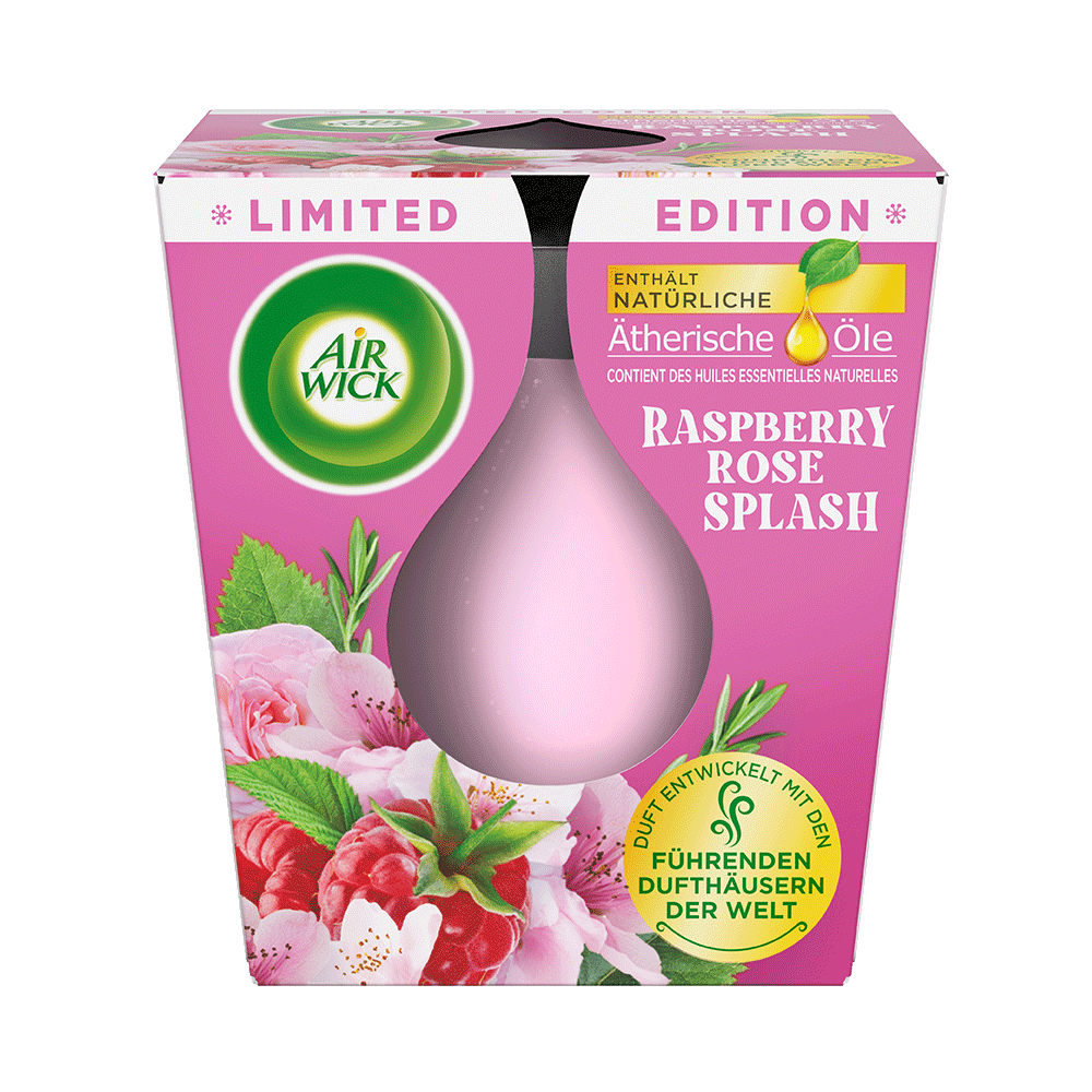 Bild: AIRWICK Wohlfühlkerze Raspberry Rose Splash