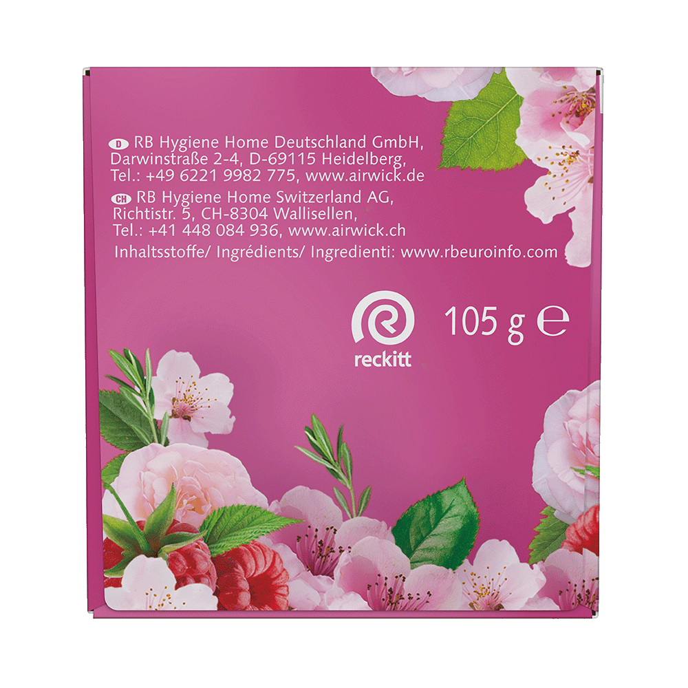Bild: AIRWICK Wohlfühlkerze Raspberry Rose Splash