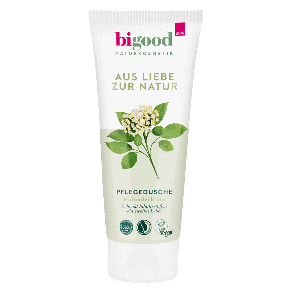 Bild: bi good Pflegedusche Holunderblüte 