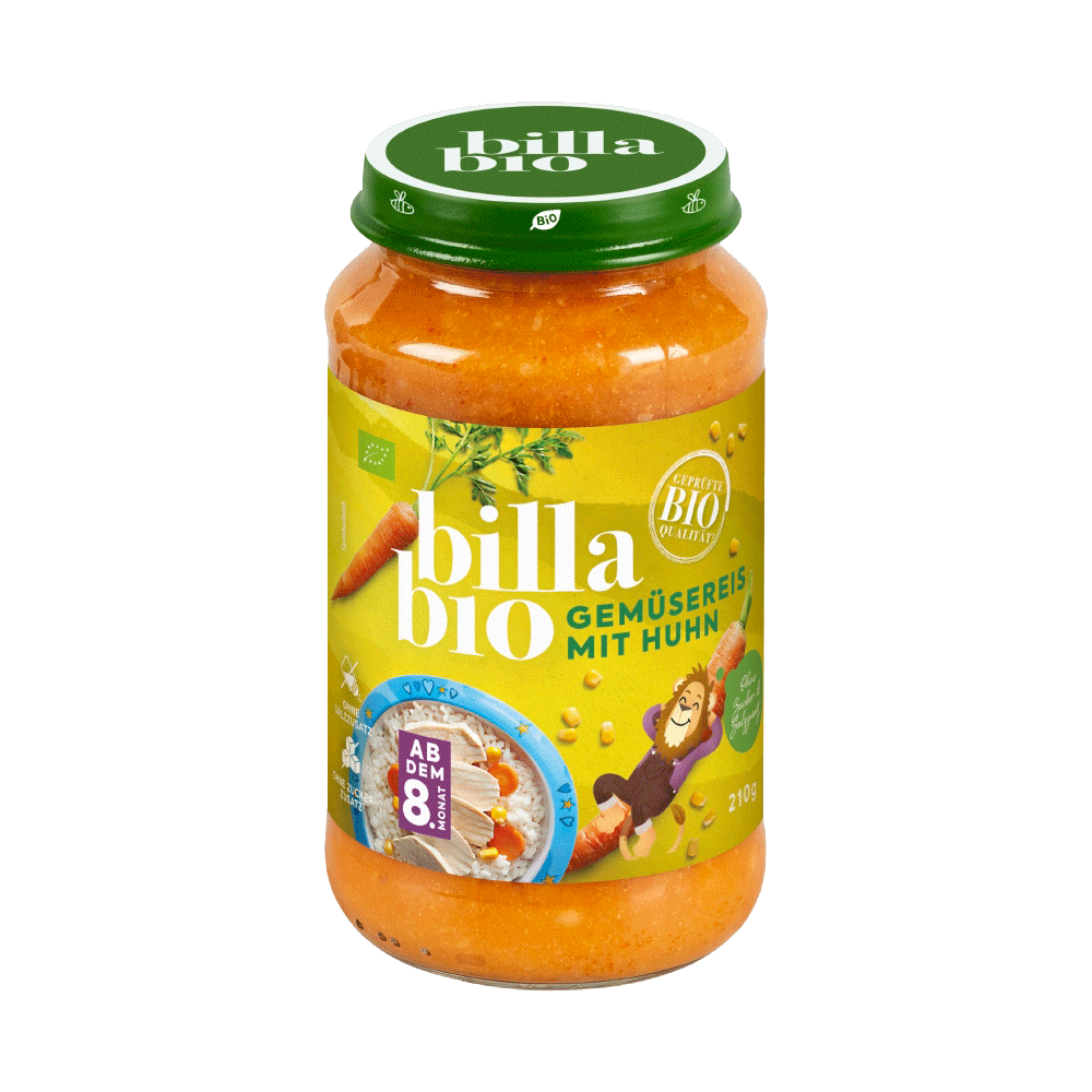 Bild: Billa Bio Gemüsereis mit Huhn