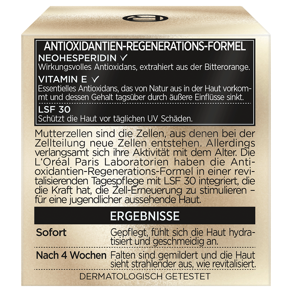 Bild: L'ORÉAL PARIS Age Perfect Zell-Renaissance Revitalisierende Pflege LSF 30