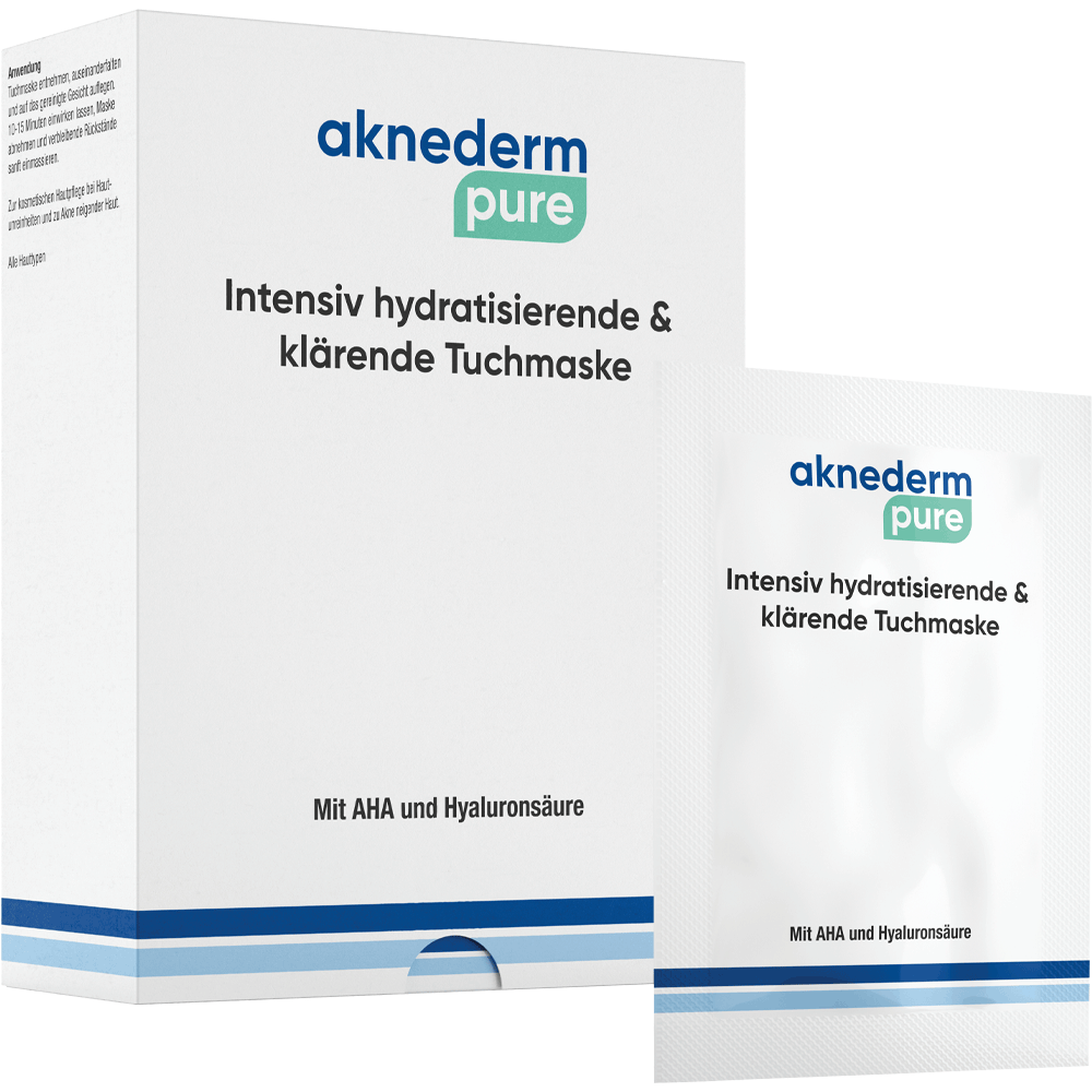 Bild: Aknederm pure Tuchmaske Intensiv hydratisierende & klärend