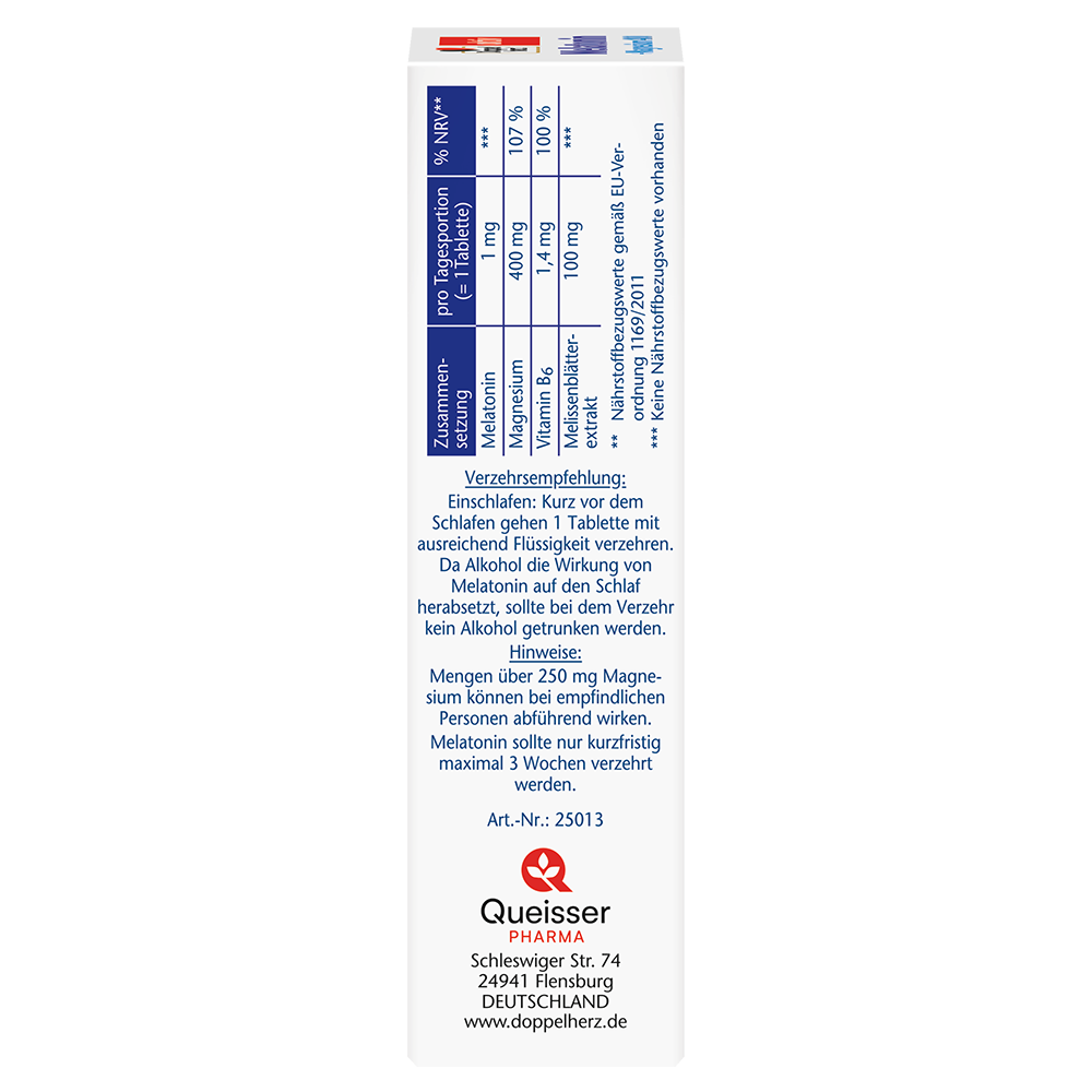 Bild: DOPPELHERZ Melatonin + Magnesium 400