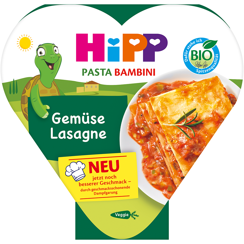 Bild: HiPP Pasta Bambini Gemüse Lasagne