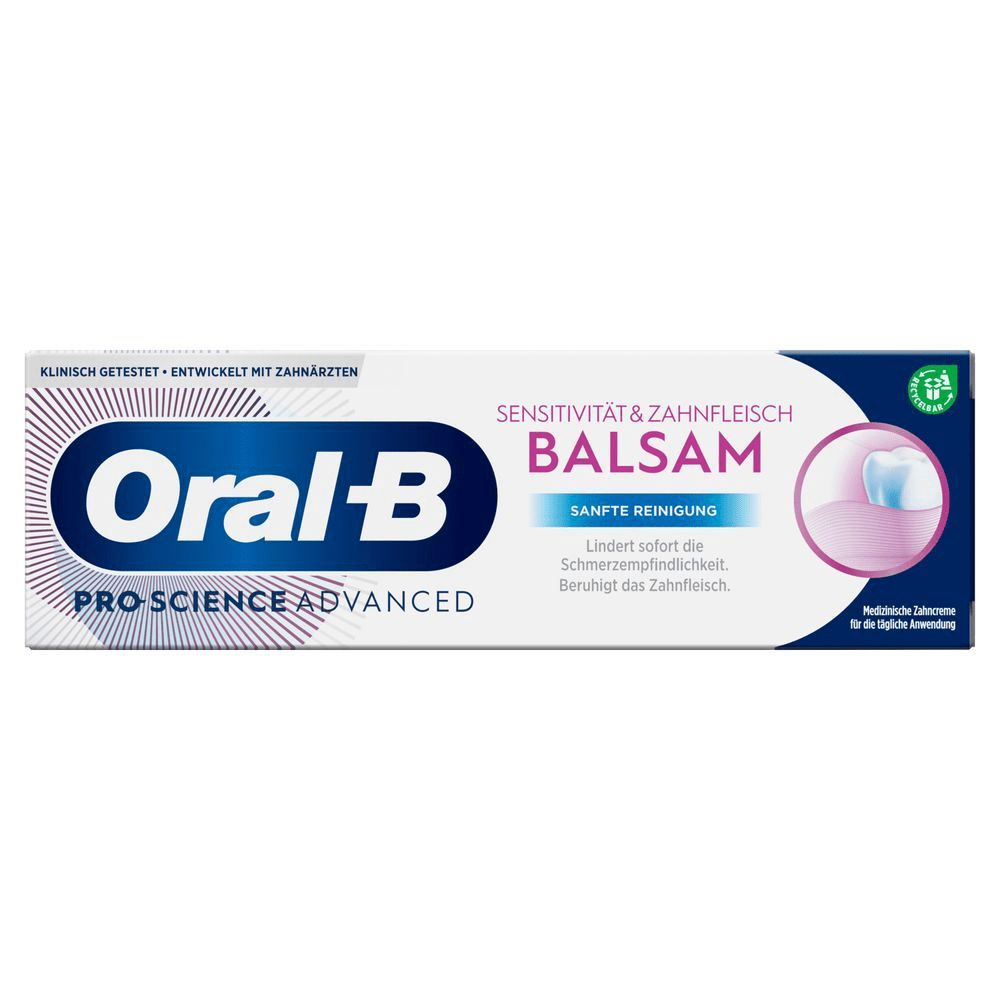 Bild: Oral-B Sensitivität Zahnfleisch Balsam Zahncreme