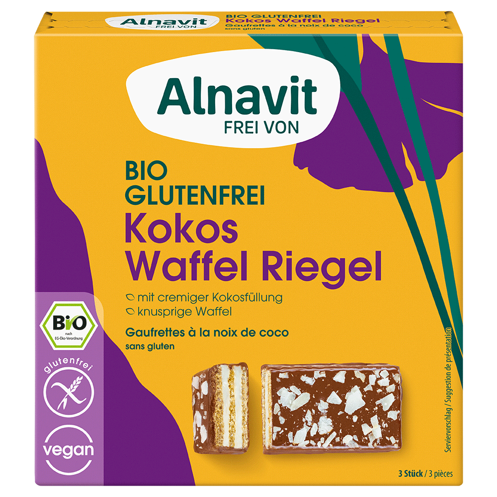 Bild: Alnavit Kokos Waffel Riegel