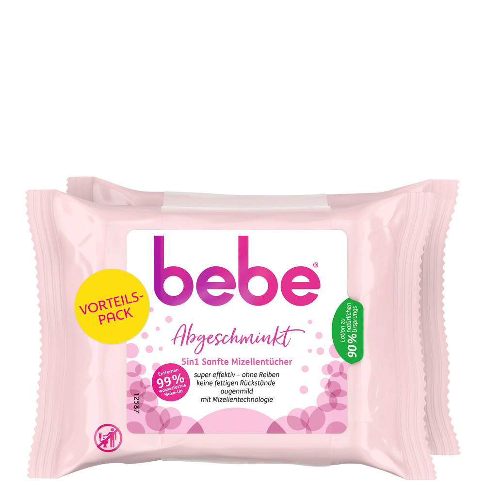 Bild: bebe Reinigungstücher Mizelle Duo