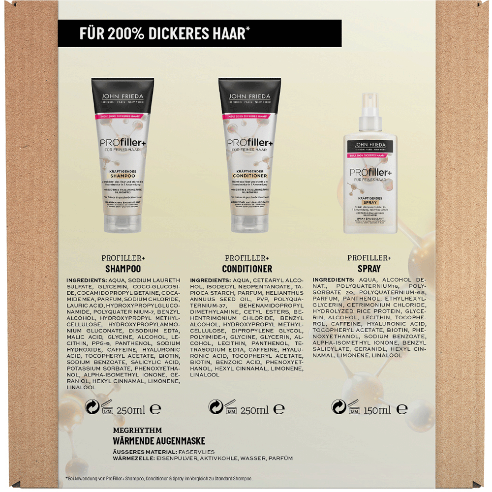 Bild: JOHN FRIEDA Geschenkset Shampoo + Spüung + Spray