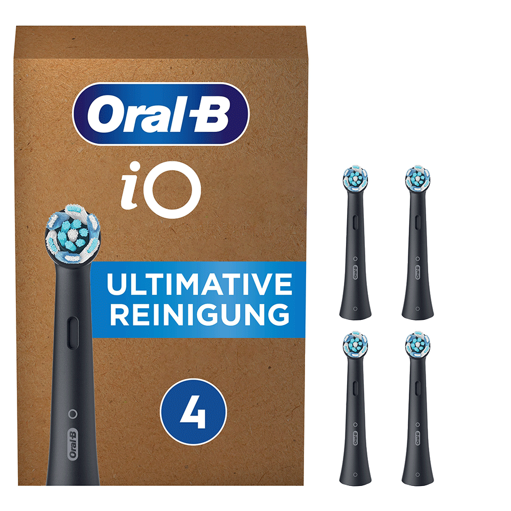 Bild: Oral-B iO Black Ultimative Reinigung Aufsteckbürsten, Schwarz