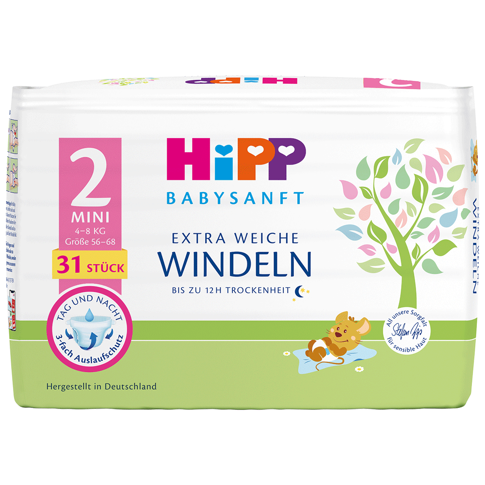 Bild: HiPP Windeln Gr. 2, 4kg - 8kg 