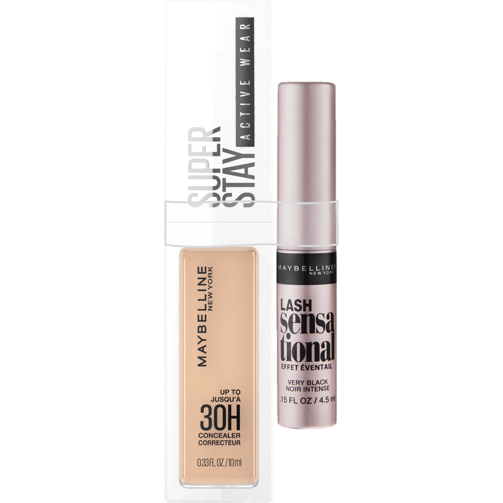 Bild: MAYBELLINE Concealer Super Stay + Mini Lash Sensational Mascara 020
