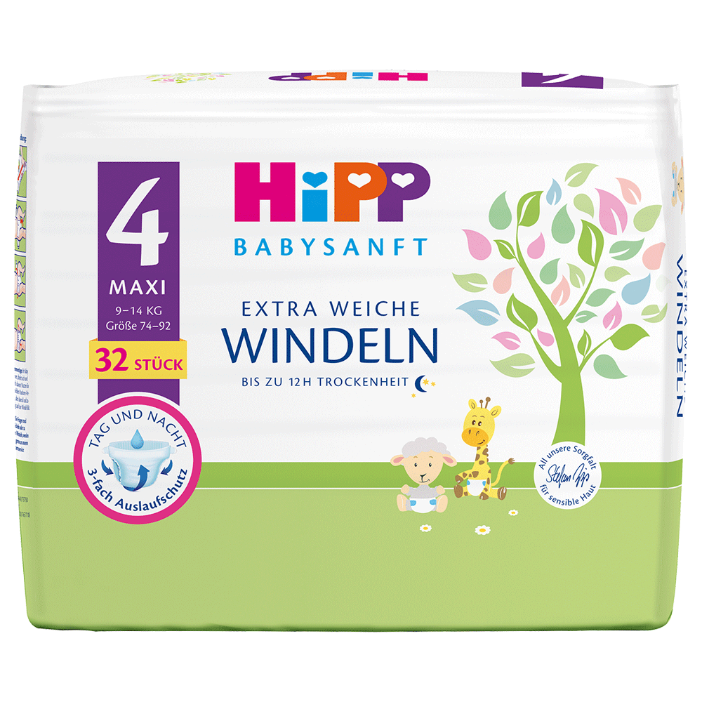 Bild: HiPP Windeln Gr. 4, 9kg - 14kg 