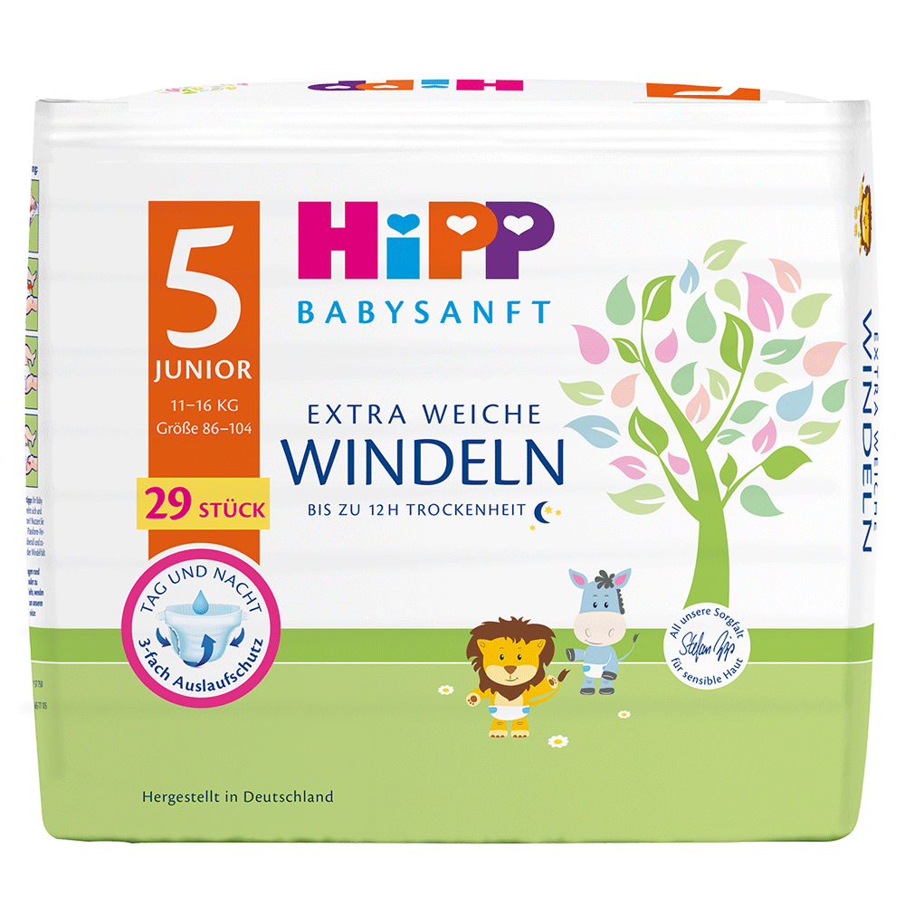 Bild: HiPP Windeln Gr. 5, 11kg - 16kg 