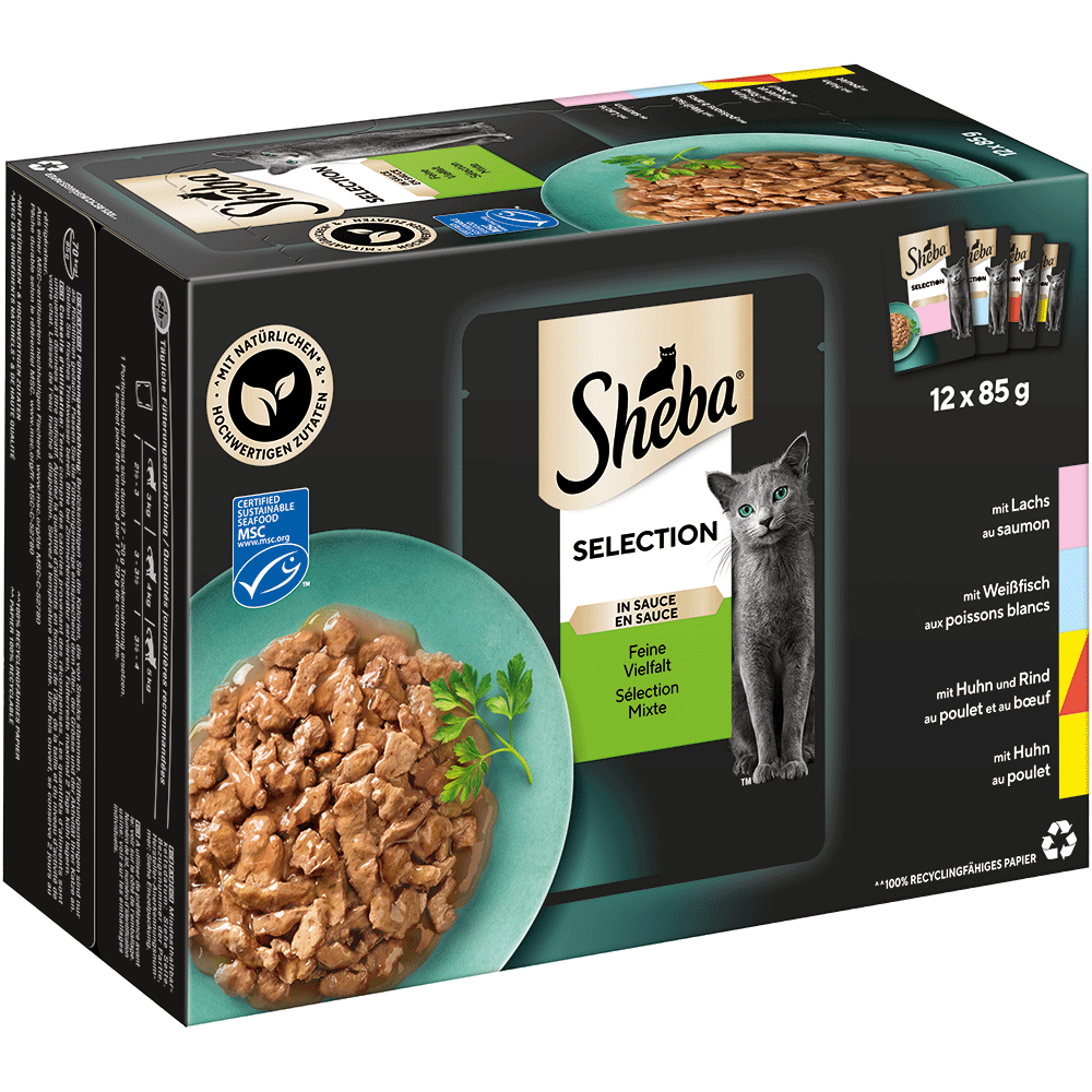 Bild: Sheba Selection in Sauce Feine Vielfalt