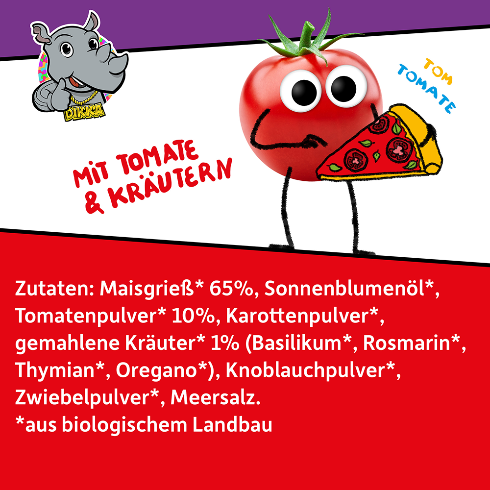 Bild: Freche Freunde Toms und Dikka Knusper Kringel Pizza Style