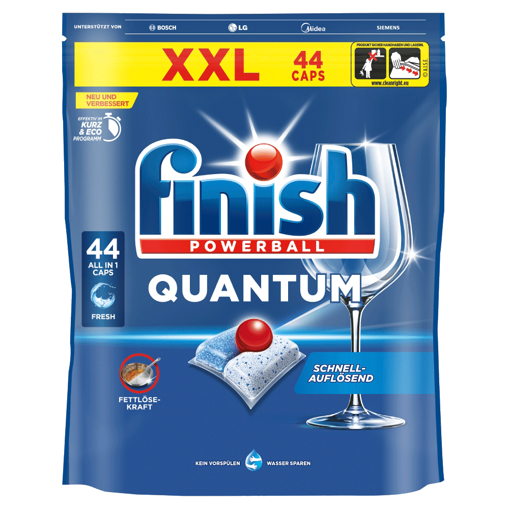 Bild: finish Powerball Quantum Geschirrspültabs 