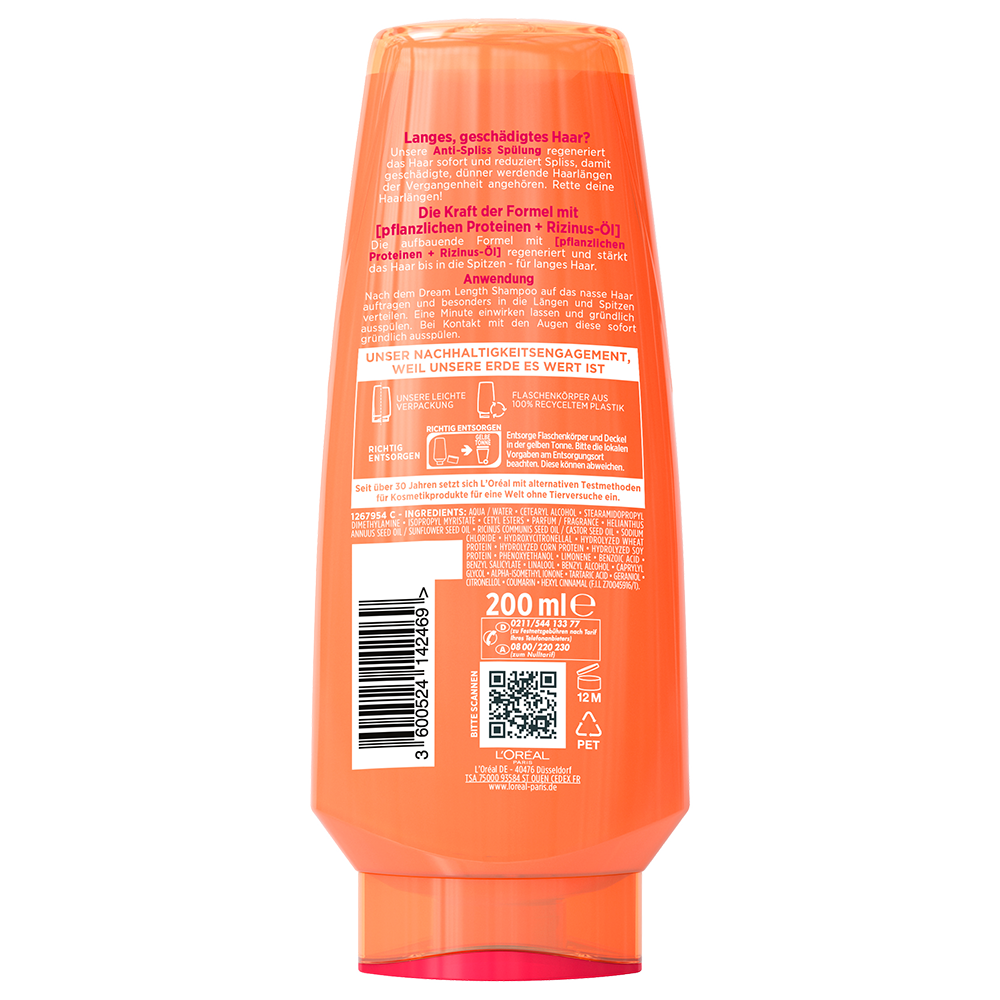 Bild: L'ORÉAL PARIS ELVITAL Dream Length Super Aufbau Spülung