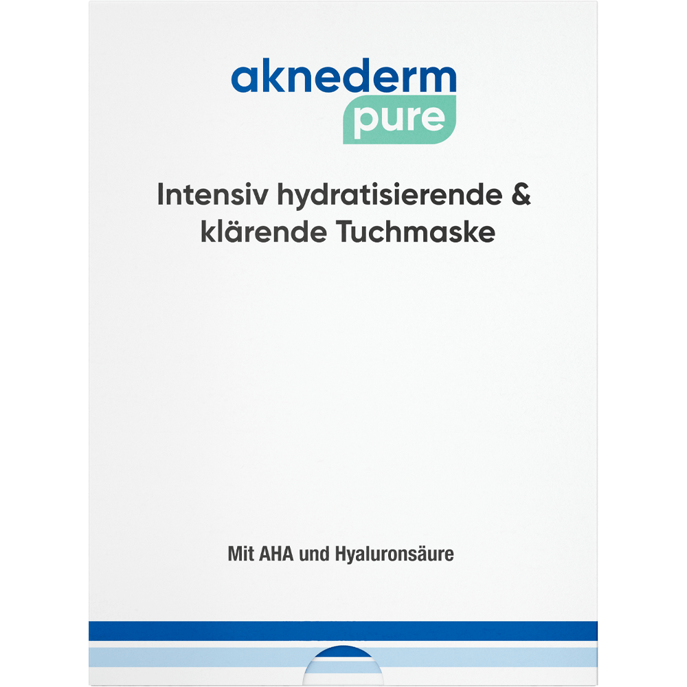 Bild: Aknederm pure Tuchmaske Intensiv hydratisierend & klärend