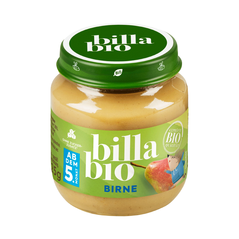 Bild: Billa Bio Gläschen Birne