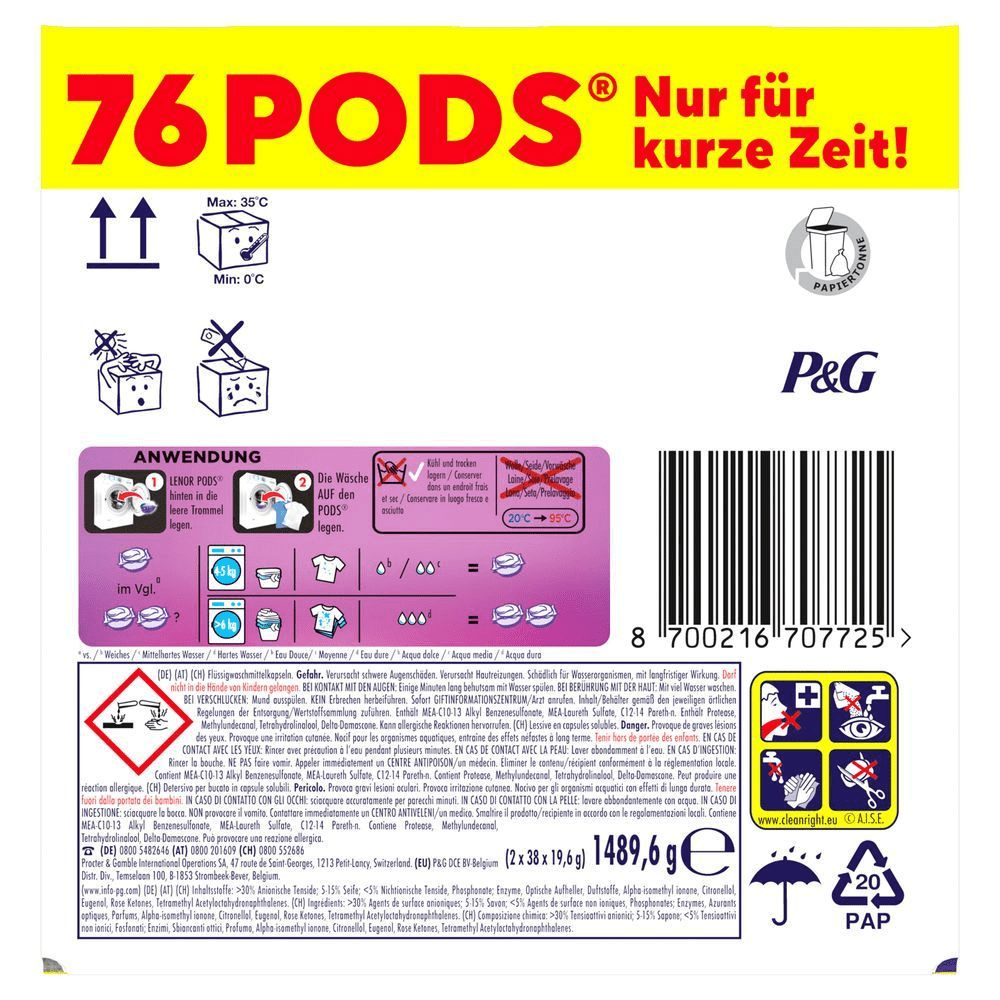 Bild: Lenor PODS® Waschkapseln, Blütentraum