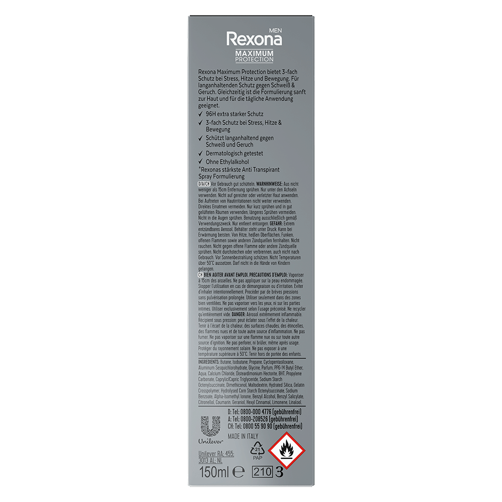 Bild: Rexona MEN Maximum Protection Deo Spray Intense Fresh