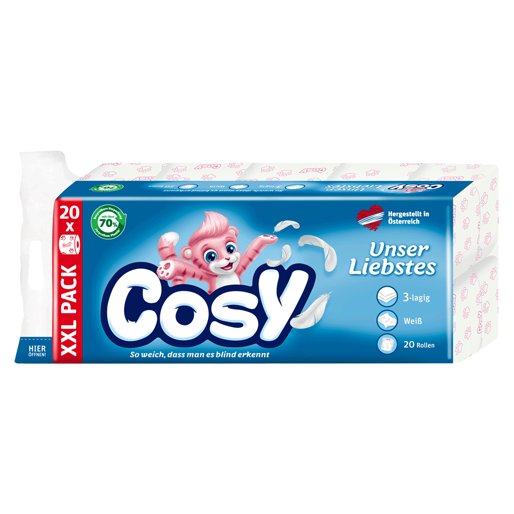Bild: Cosy Unser Liebstes Toilettenpapier weiß