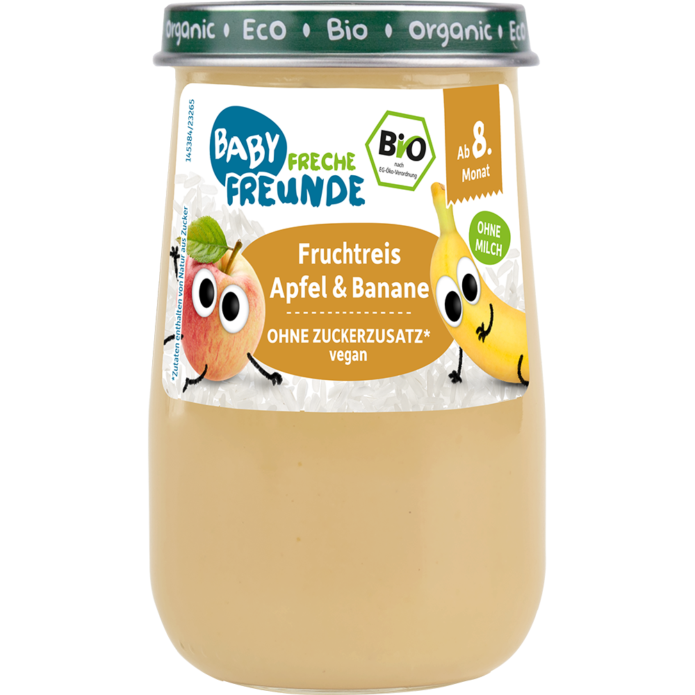 Bild: Freche Freunde Gläschen Fruchtreis Apfel und Banane