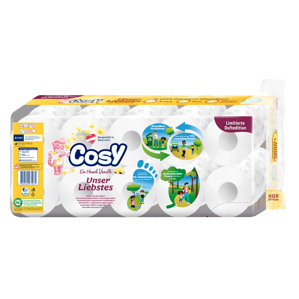 Bild: Cosy Unser Liebstes Toilettenpapier Limitierte Duftedition Vanille 